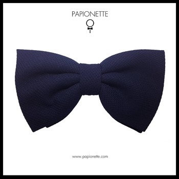 Papion Butterfly Navy Pattern