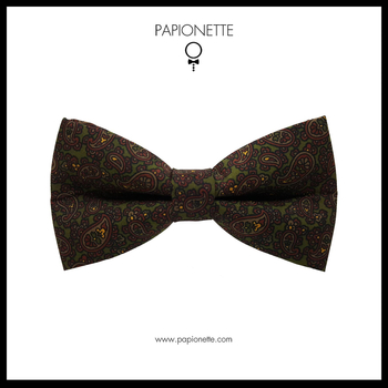 Papion Paisley Dark Green