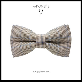Papion Trabucco Beige Blue Squares