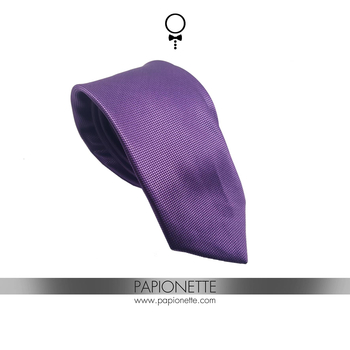 Cravata Slim Mauve Squares
