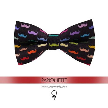 Papion Copii Colourful Moustache
