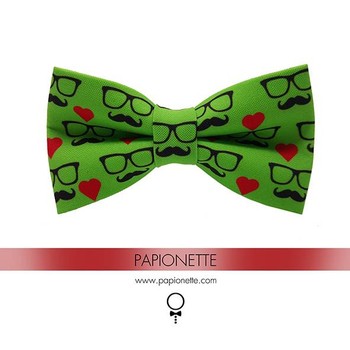 Papion Copii Green Moustache