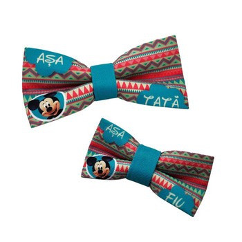 Set Papion personalizabil Tata si Fiu Etnic Mickey Mouse
