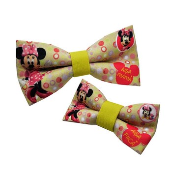 Set Papion Mama Fiica Pink Minnie Mouse