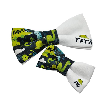 Set Papion personalizabil Tata si Fiu Dyno