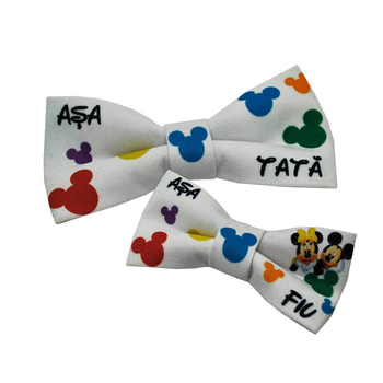 Set Papion Tata si Fiu Mickey&Minnie