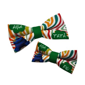 Set Papion personalizabil Tata si Fiu Trolls