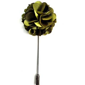 Pin Sacou Green Flower