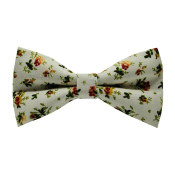 Papion Blue&Yellow Flowers-White