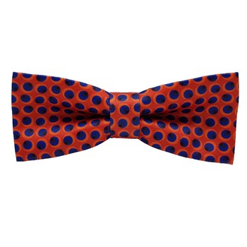 Papion Slim Orange Navy Dots