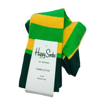 Sosete HS  Stripes green&yellow