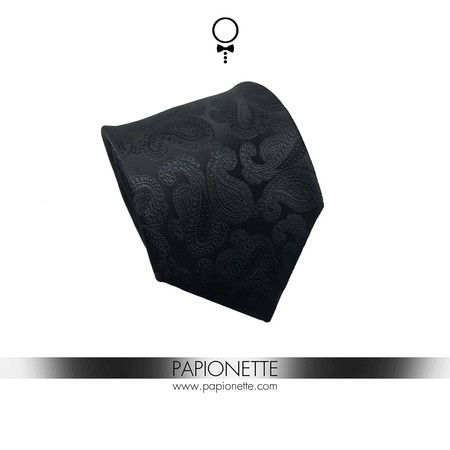 Cravata Paisley Black Design