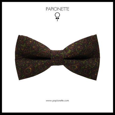 Papion Paisley Dark Green