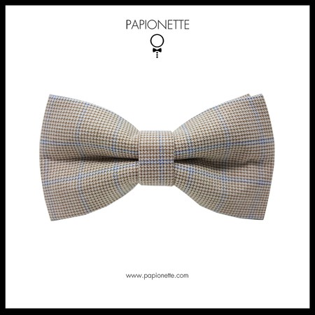 Papion Trabucco Beige Blue Squares