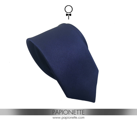 Cravata Slim Navy Squares