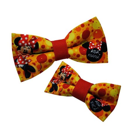 Set Papion Mama Fiica Red Minnie Mouse
