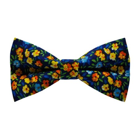 Papion Flowers-Dark Blue