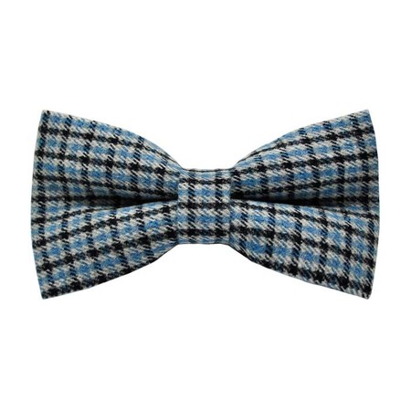 Papion Light Blue&Black Plaid