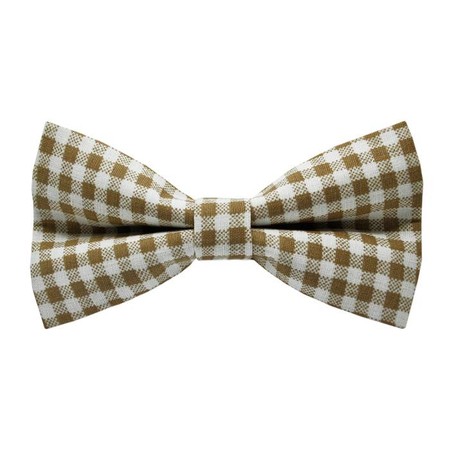 Papion White&Light Brown Plaid
